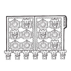 Hickory Dickory Dock - File Folder Game