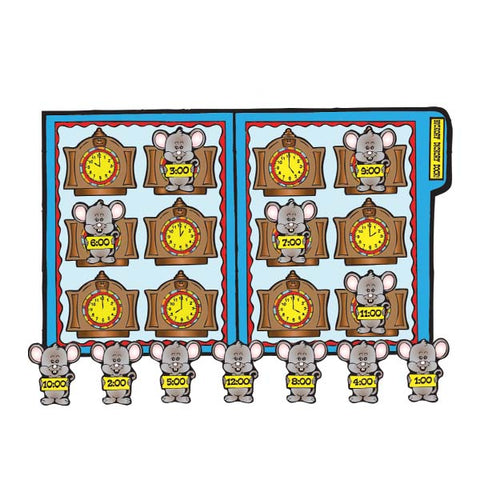 Hickory Dickory Dock - File Folder Game