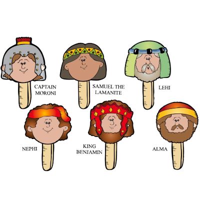 Book of Mormon - Prophet Stick Puppets