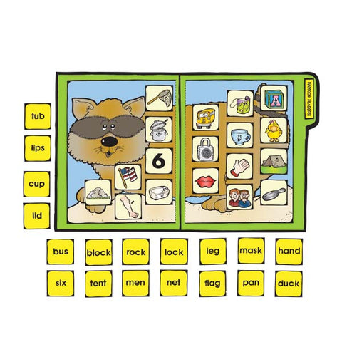 Raccoon Readers - File Folder Game