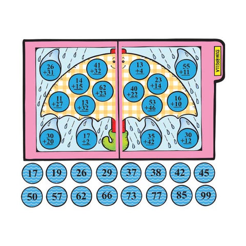 SUM-brella - File Folder Game