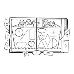Nephi's Ship Shapes - File Folder Game