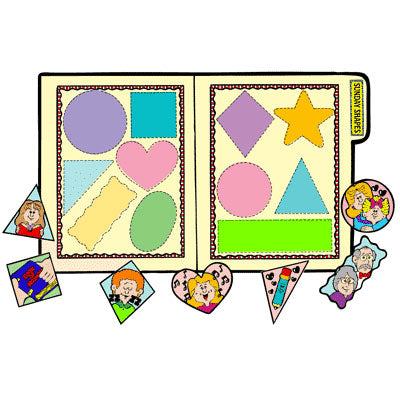 Sunday Shapes - File Folder Game