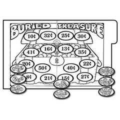 Buried Treasure - File Folder Game