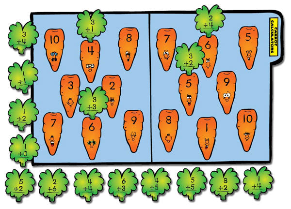 Carrot Calculators - File Folder Game