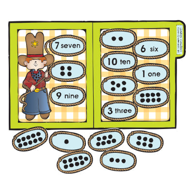 Cowboy Counter - File Folder Game