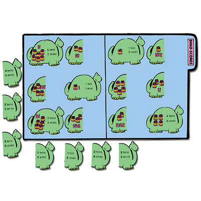 Dino Scores - File Folder Game