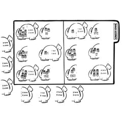 Dino Scores - File Folder Game