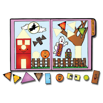 Halloween Seasonal Shapes - File Folder Game
