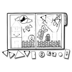Halloween Seasonal Shapes - File Folder Game