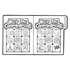 Keep the Commandments - File Folder Game
