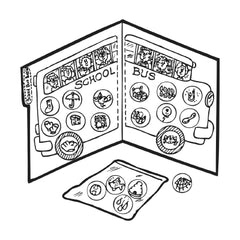 School Bus Buddies - File Folder Game