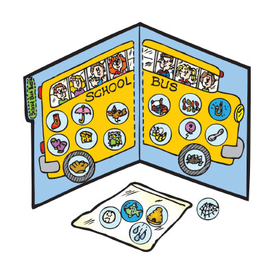 School Bus Buddies - File Folder Game