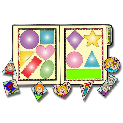 Super Sunday Shapes - File Folder Game