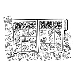 Funny Food Bingo - File Folder Game