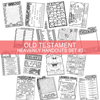 Heavenly Handouts Old Testament Activity Pages Set #3