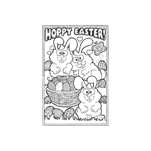 Hoppy Easter Coloring Poster