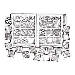 My Pioneer Crazy Quilt - File Folder Game